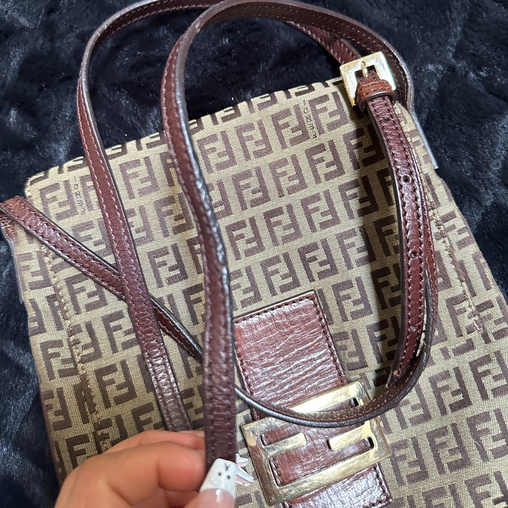 FENDI Zucchino small Crossbody Bag - Picture 8 of 14